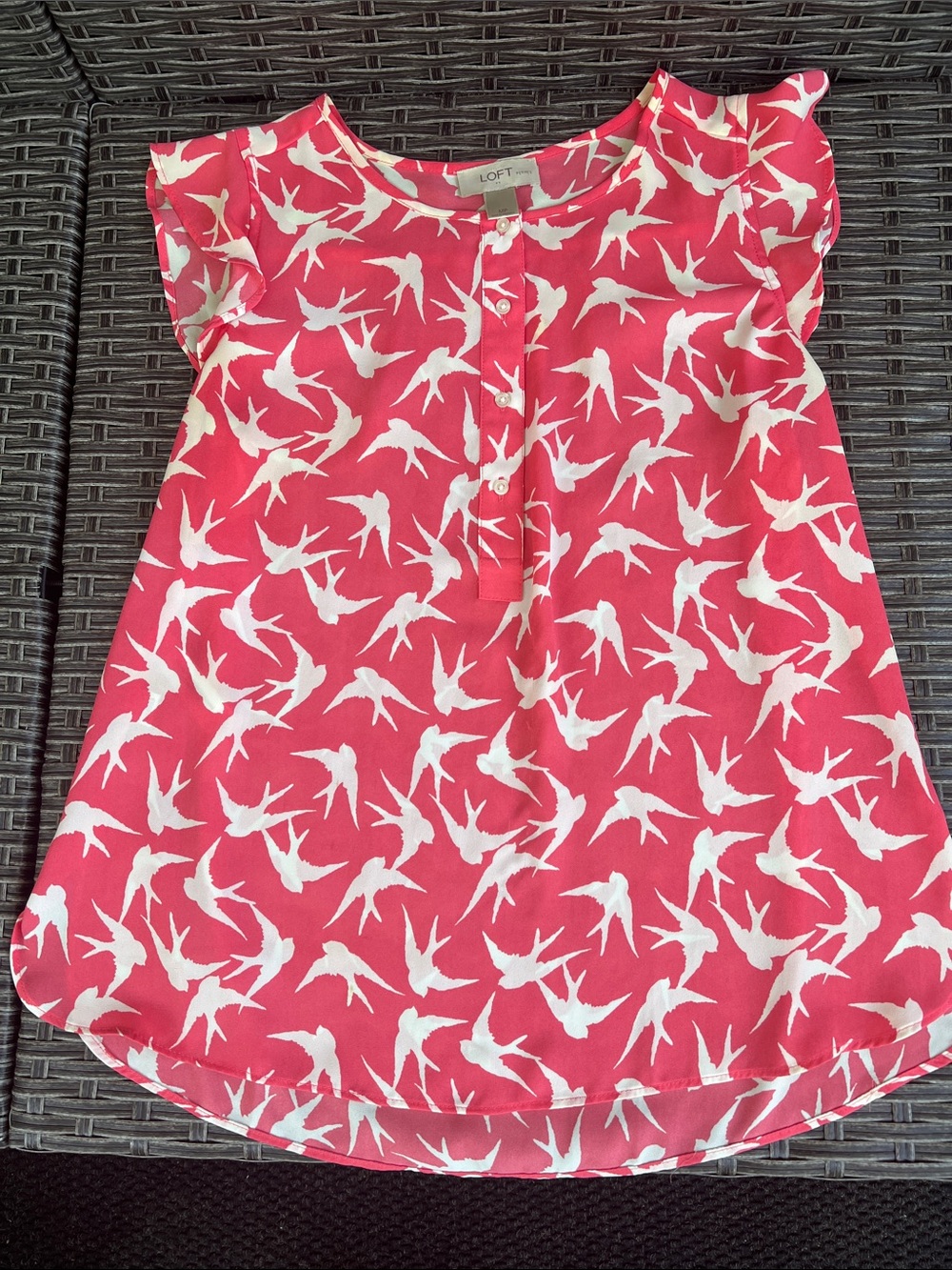 Swallow Print Blouse